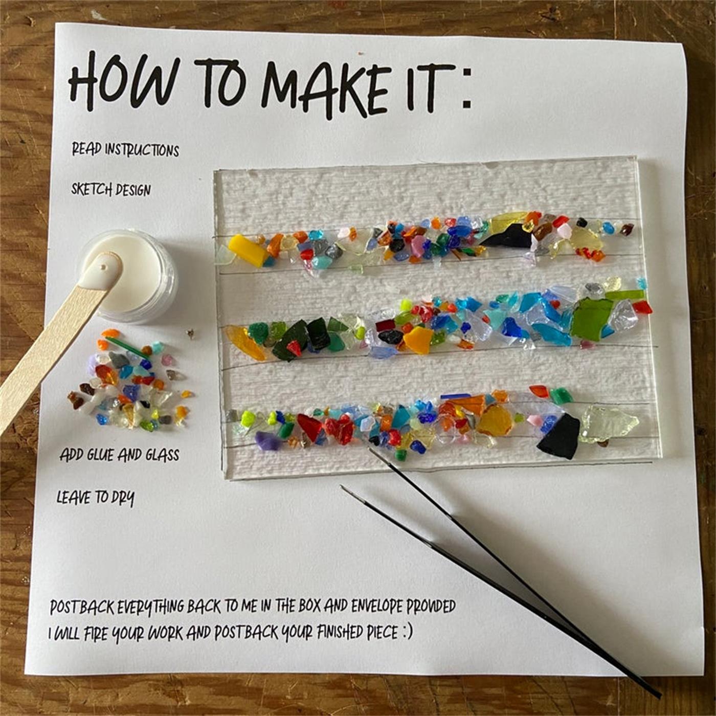 Fused glass craft picture kit to make at home