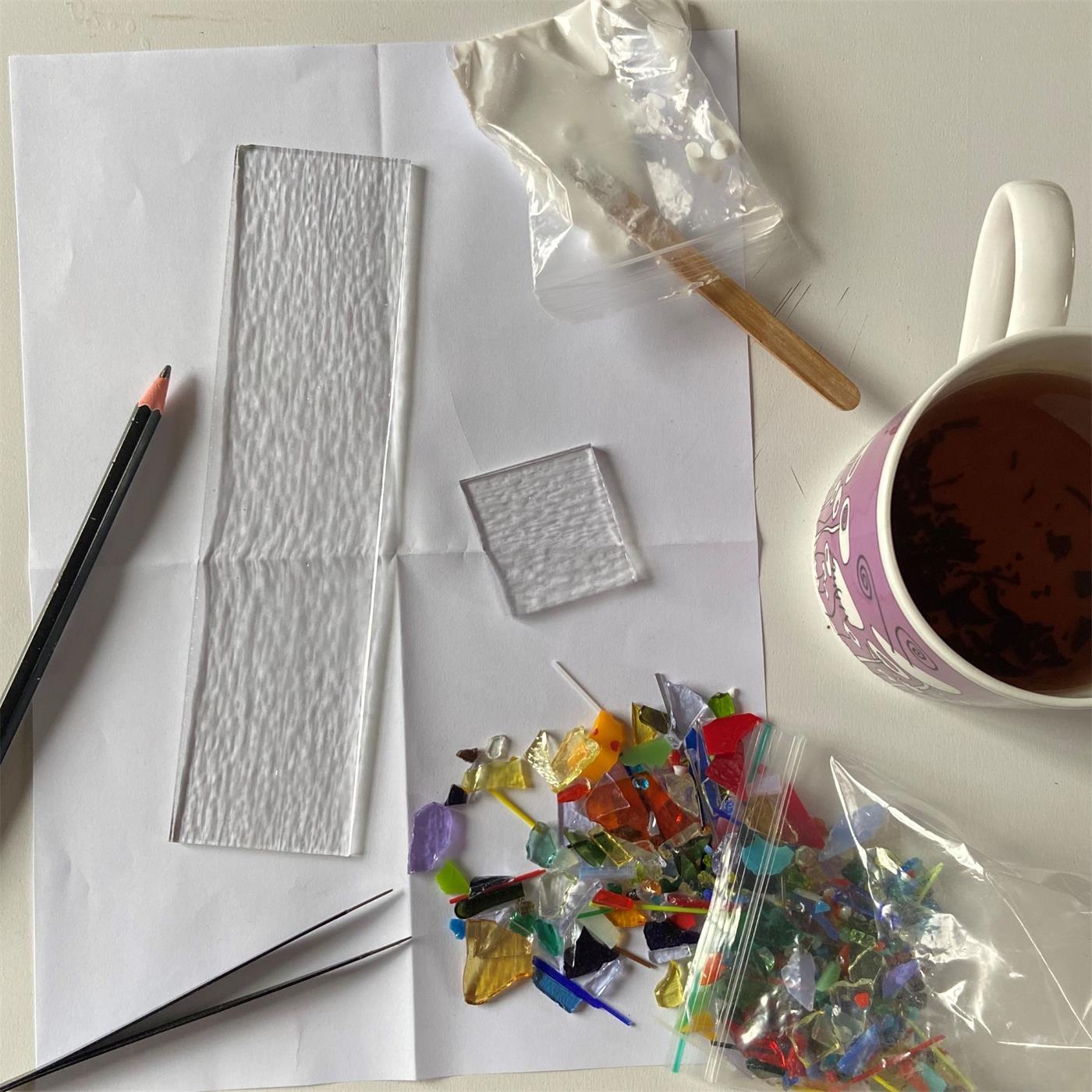 Create your own fused glass hanging Suncatcher with our fabulous kits