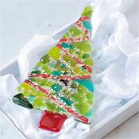 fused glass craft make at home Christmas tree kit 