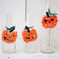 make at home glass halloween pumpkin craft kit