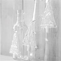 white mini Christmas tree make at home glass fusing kit 