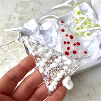 white christmas tree glass fusing kit 