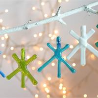 fused glass star decorations 