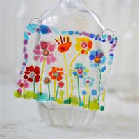 make at home fused glass flower garden picture kit 