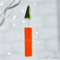 colourful glass candle from molten wonky