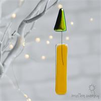 colourful glass candle 