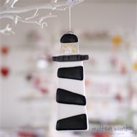 black and white lighthouse