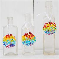 Christmas fused glass make at home bauble kit 