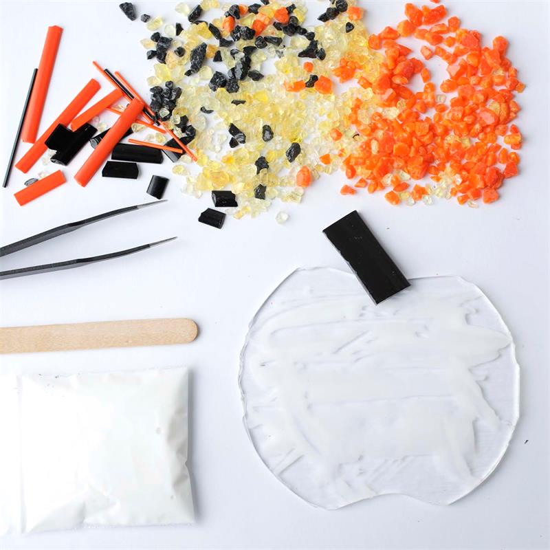 make at home craft kit halloween pumpkin