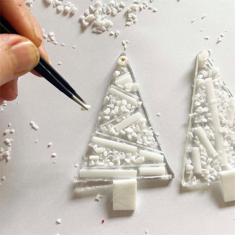 white Christmas tree make at home kit 
