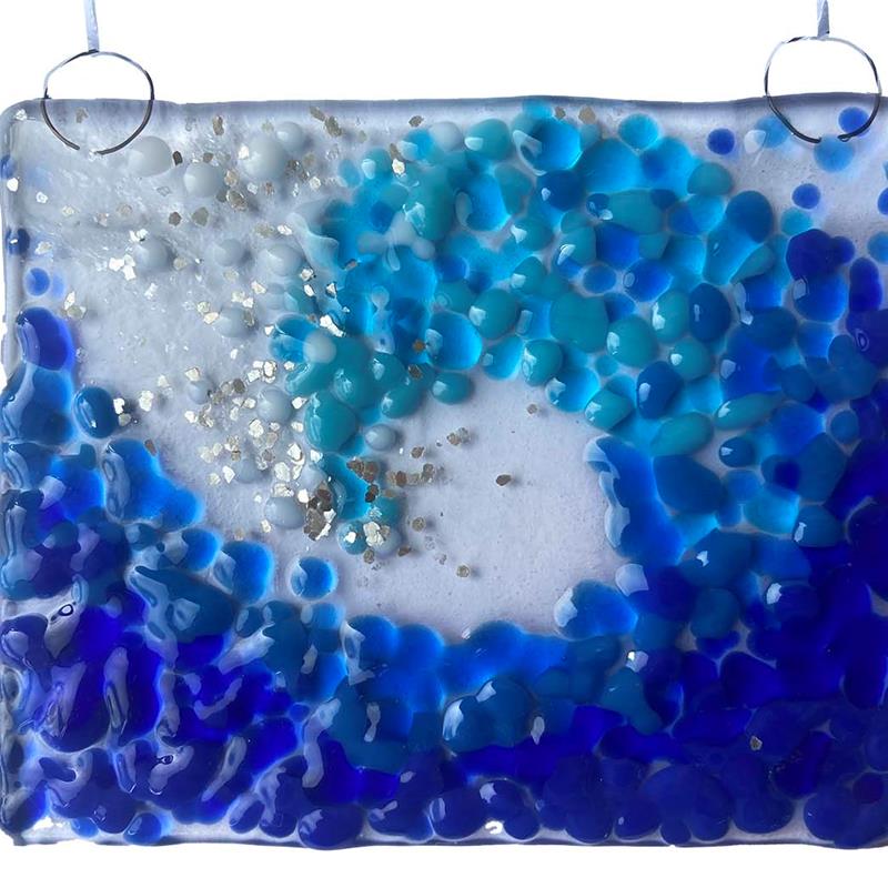make at home glass fusing coaster and picture kit  