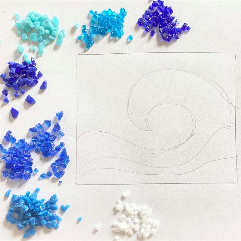make at home glass fusing coaster and picture kit