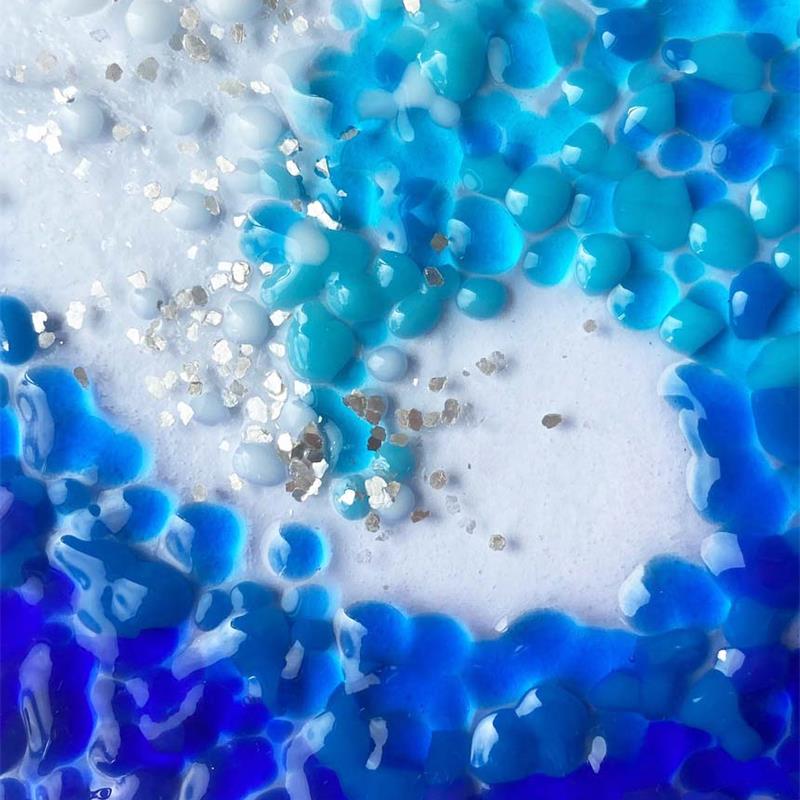 wave picture fused glass craft kit 