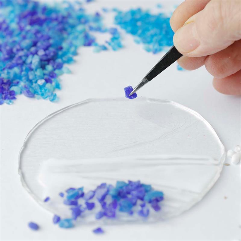make at home fused glass blue bauble kit 