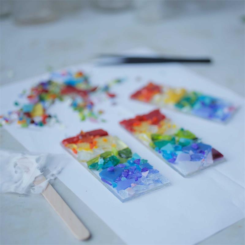 mini sun catcher fused glass kit 