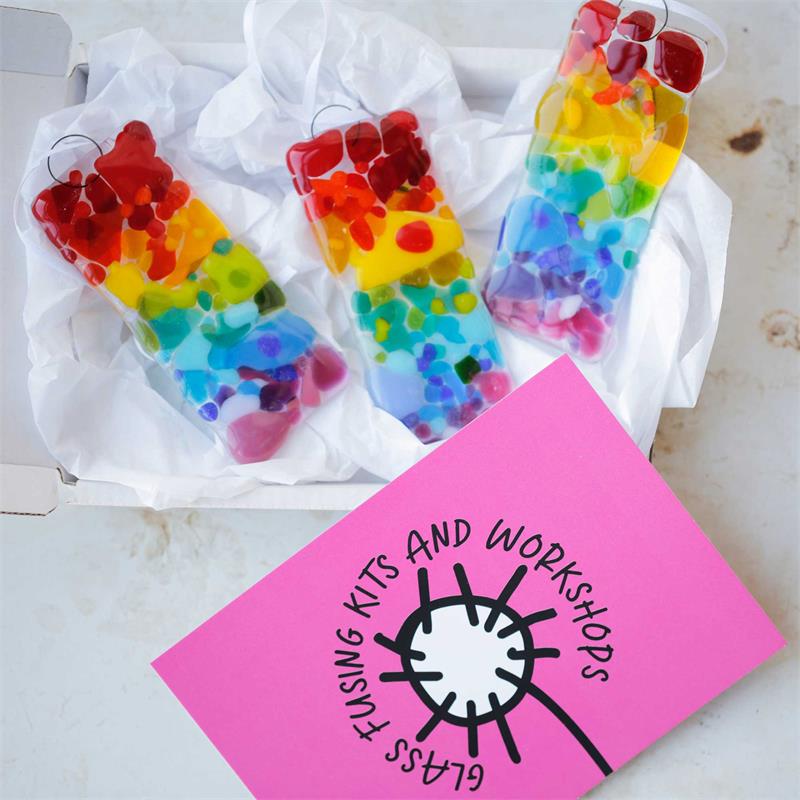 mini sun catcher fused glass kit 