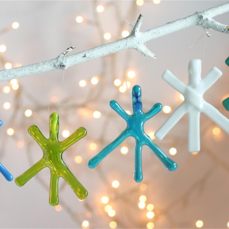 fused glass star decorations 