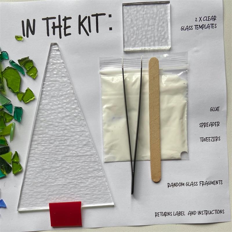 fused glass Christmas tree making kit 