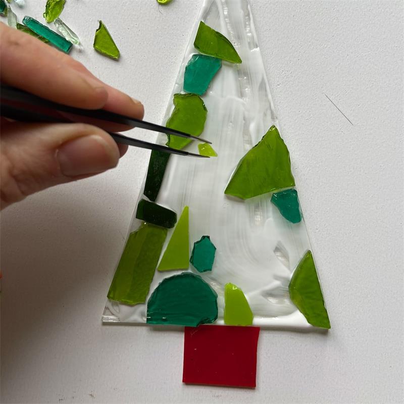 fused glass Christmas tree making kit 