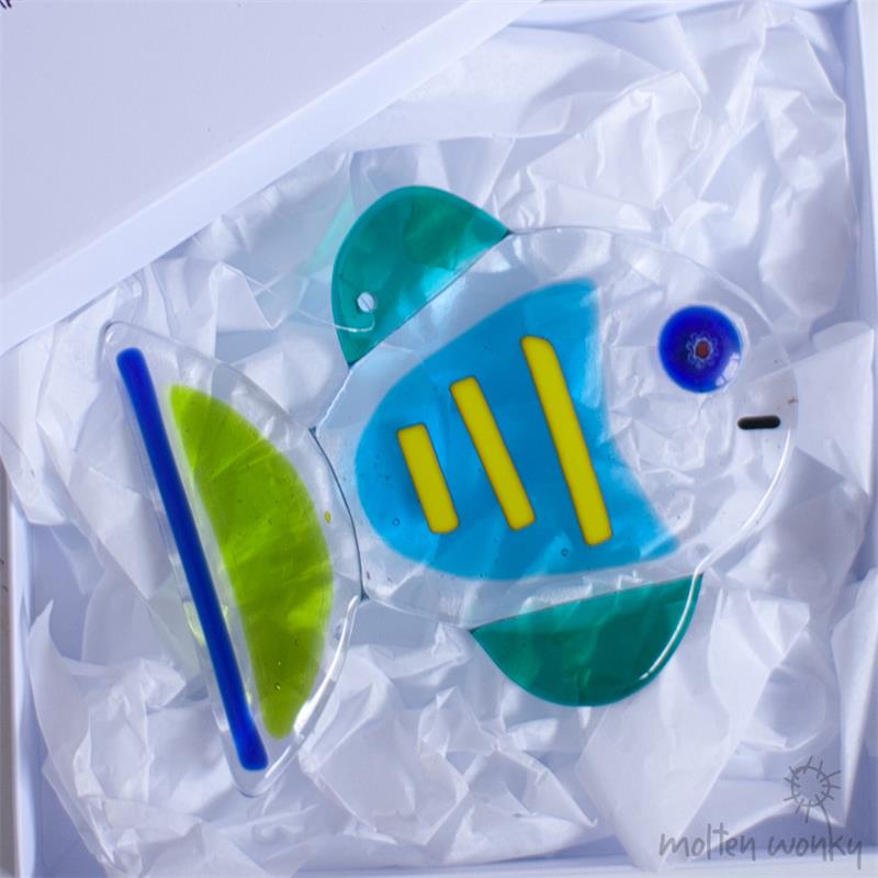 fused glass fish 