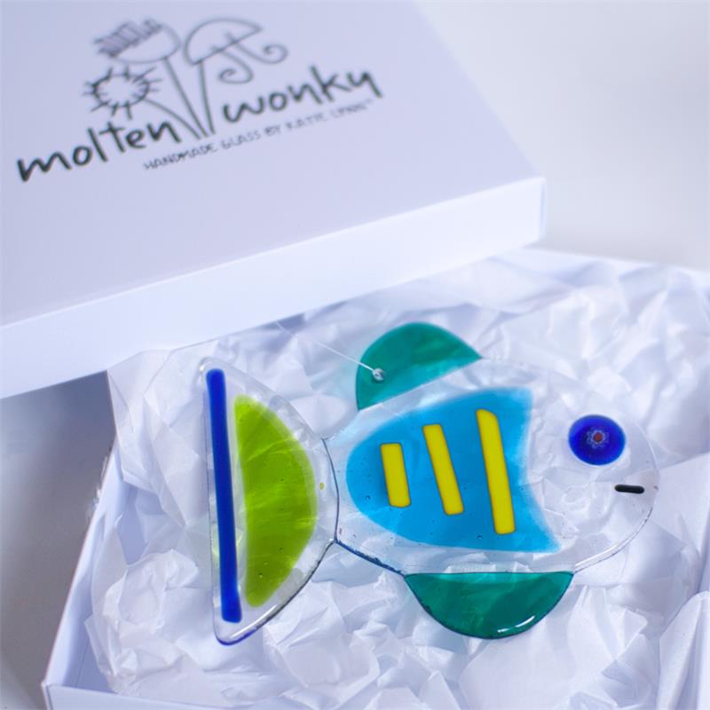 fused glass fish 