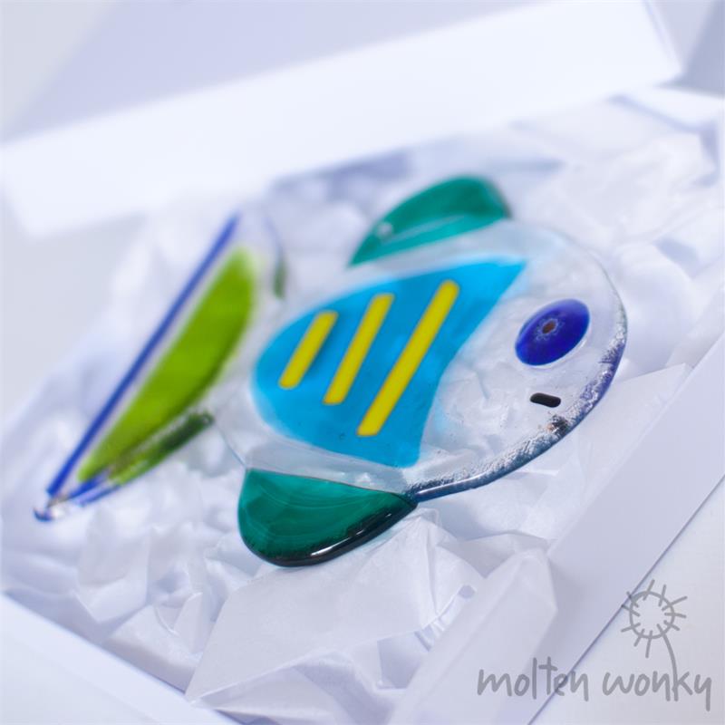 fused glass fish 