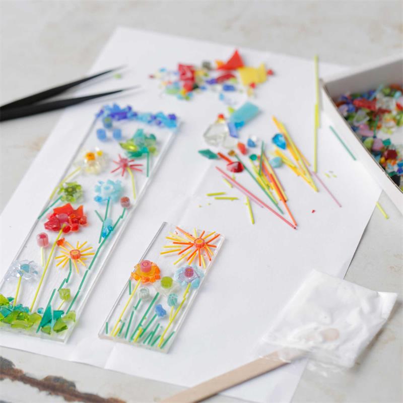 Flower sun catcher glass fusing kit 