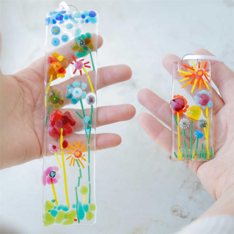 Flower sun catcher glass fusing kit