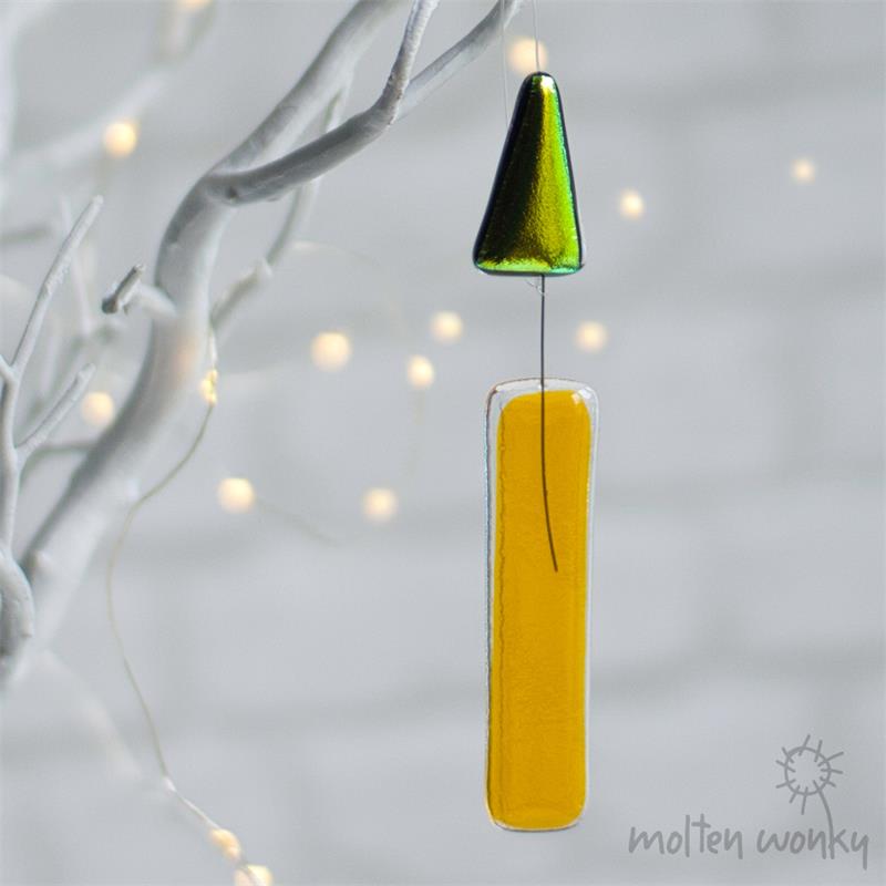 colourful glass candle