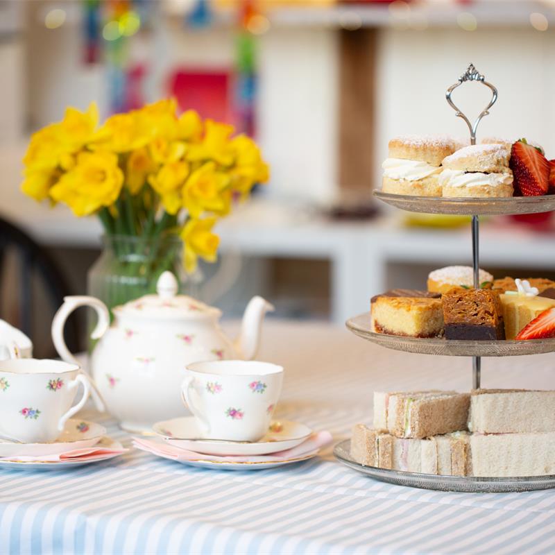 afternoon tea and fused glass workshop 