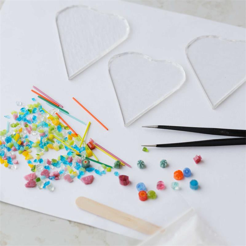 Make Your Own Fused Glass Mini Hearts In The Comfort Of Your Own Home