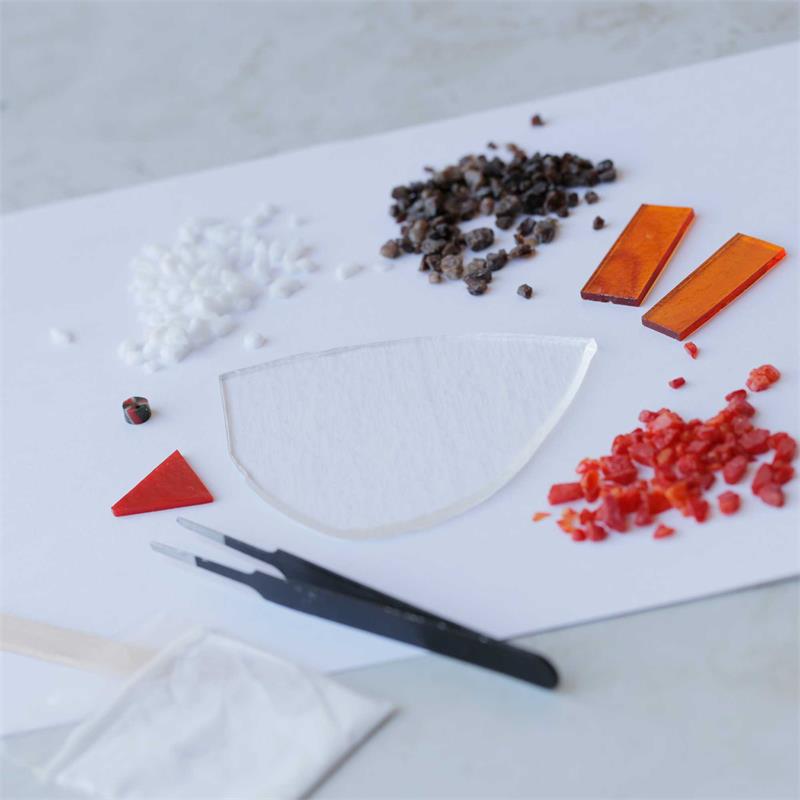 robin glass decoration kit