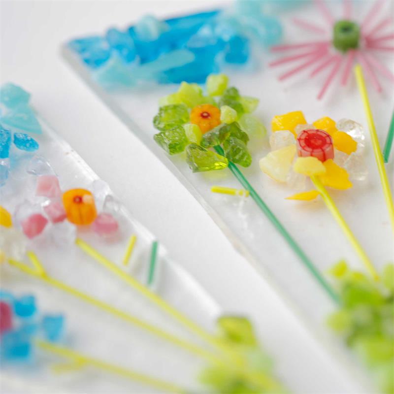 fused glass bunting flower garden creative kit