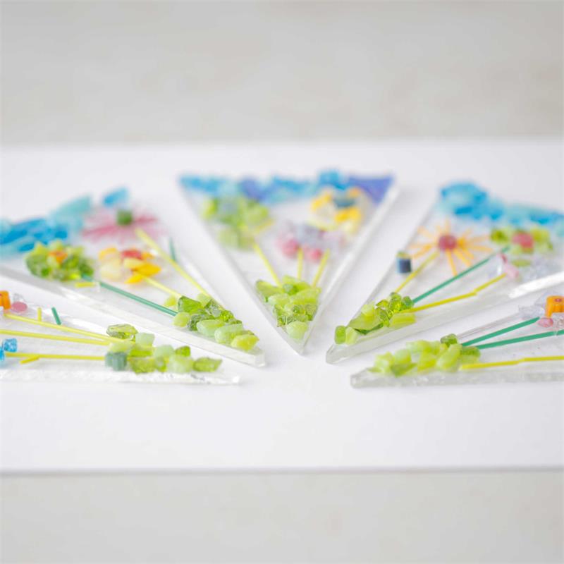 fused glass bunting flower garden creative kit