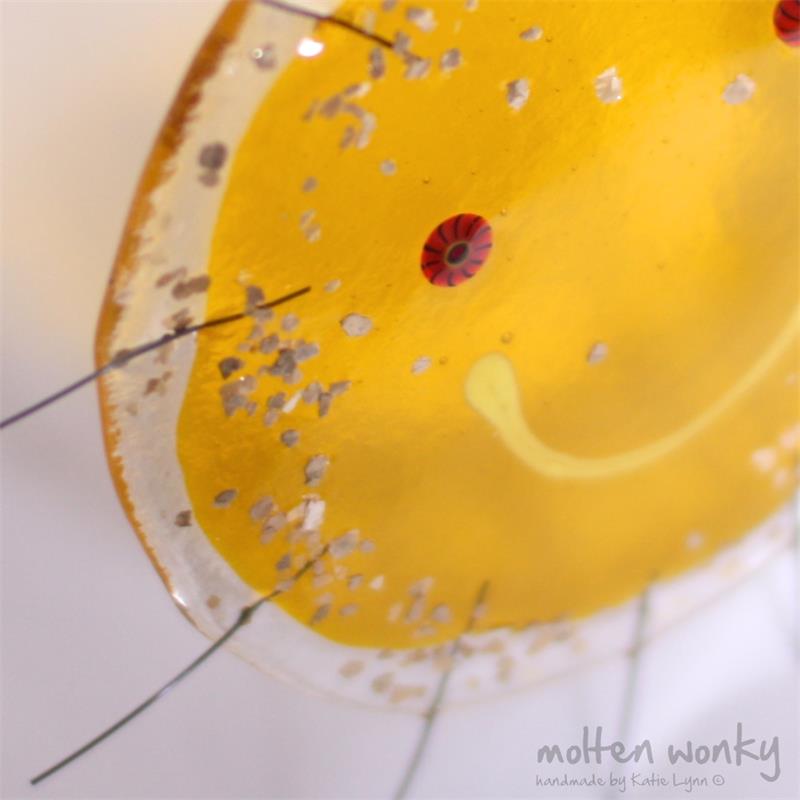 sunshine suncatcher made in fused glass by molten wonky 