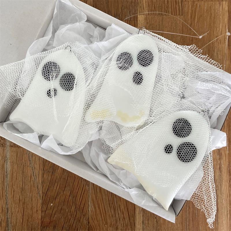 fused glass ghosts