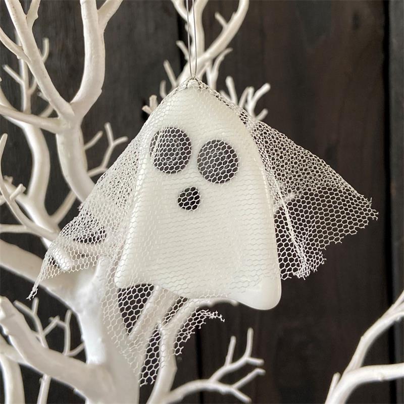 white glass spooky ghost
