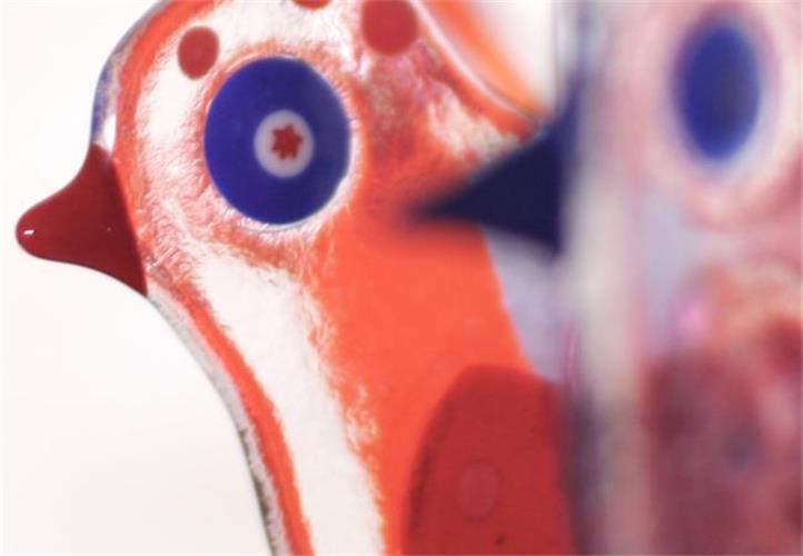 fused glass birds